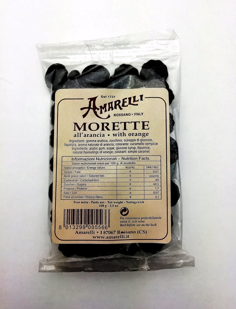 Liquirizia Amarelli Morette All'Arancia Gr.100