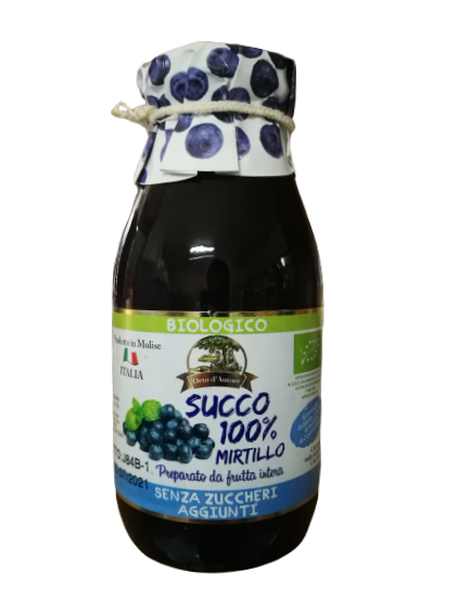 SUCCO DI MIRTILLO BLU 100%